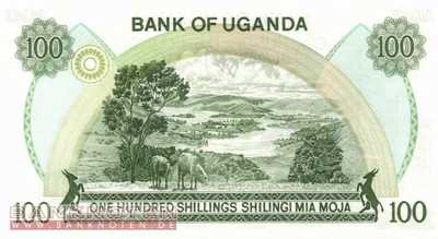 Uganda - 100  Shillings (#014b_UNC)