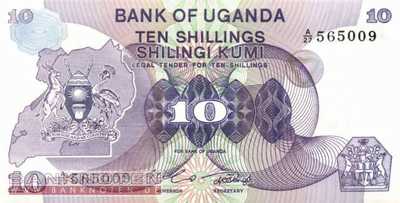 Uganda - 10  Shillings (#016_UNC)