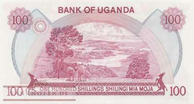Uganda - 100  Shillings (#021_UNC)