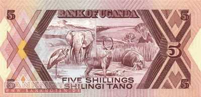 Uganda - 5  Shillings (#027_UNC)