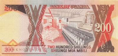 Uganda - 200  Shillings (#032b-94_XF)