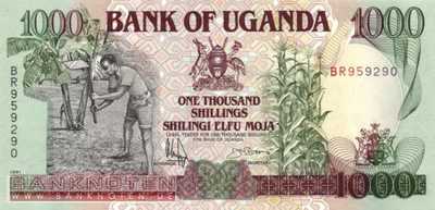 Uganda - 1.000  Shillings (#034b_UNC)