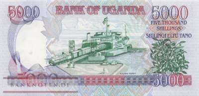 Uganda - 5.000  Shillings (#040a_UNC)