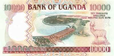 Uganda - 10.000  Shillings (#041b_UNC)