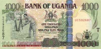 Uganda - 1.000  Shillings (#043a_UNC)