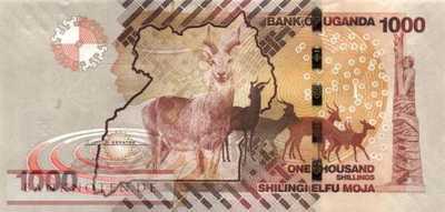 Uganda - 1.000  Shillings - Ersatzbanknote (#049dR_UNC)