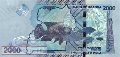 Uganda - 2.000  Shillings (#050b_UNC)