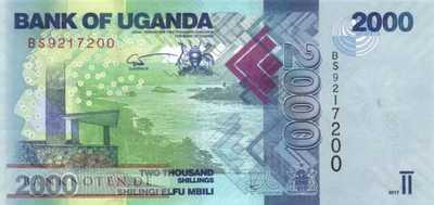 Uganda - 2.000  Shillings (#050d_UNC)
