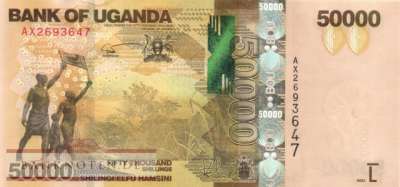 Uganda - 50.000  Shillings (#054e_UNC)