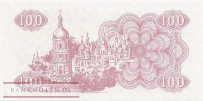 Ukraine - 100  Karbowanetz (#087a-2_UNC)