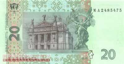 Ukraine - 20  Hryven (#120c_UNC)