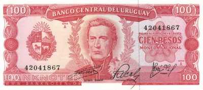 Uruguay - 100  Pesos (#047a-U1_UNC)