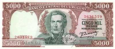 Uruguay - 5.000  Pesos (#050b_UNC)