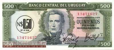 Uruguay - 0,50  Nuevos Pesos (#054_UNC)