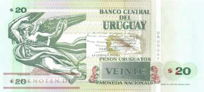 Uruguay - 20  Pesos Uruguayos (#074a_UNC)