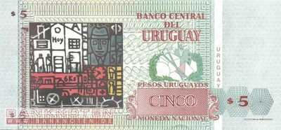 Uruguay - 5 Pesos Uruguayos (#080_UNC)