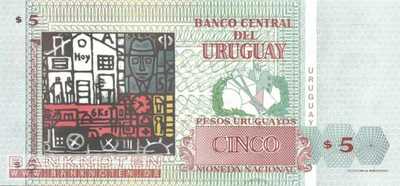 Uruguay - 5 Pesos Uruguayos (#080_UNC)