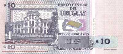 Uruguay - 10 Pesos Uruguayos (#081_UNC)