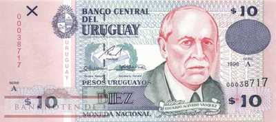 Uruguay - 10 Pesos Uruguayos (#081_UNC)