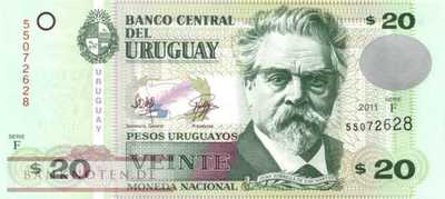Uruguay - 20  Pesos Uruguayos (#086b_UNC)