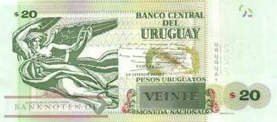 Uruguay - 20  Pesos Uruguayos (#093b_UNC)