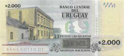 Uruguay - 2.000  Pesos Uruguayos (#099c_UNC)
