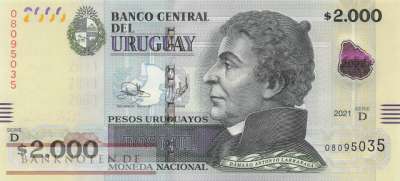 Uruguay - 2.000  Pesos Uruguayos (#099c_UNC)