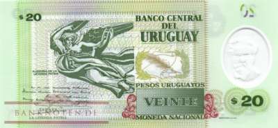 Uruguay - 20  Pesos Uruguayos (#101a_UNC)
