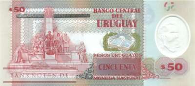 Uruguay - 50  Pesos Uruguayos (#102a-B_UNC)