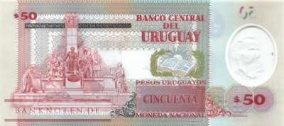 Uruguay - 50  Pesos Uruguayos (#102a_UNC)