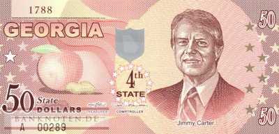USA - Georgia - 50  Dollars - fantasy banknote - polymer (#1004_UNC)