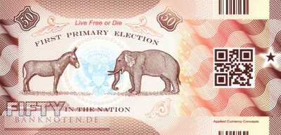 USA - New Hampshire - 50  Dollars - fantasy banknote - polymer (#1009_UNC)