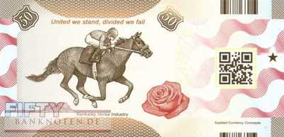 USA - Kentucky - 50  Dollars - fantasy banknote - polymer (#1015_UNC)
