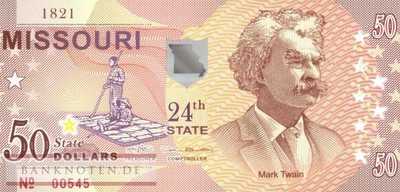 USA - Missouri - 50  Dollars - Fantasiebanknote - Polymer (#1024_UNC)
