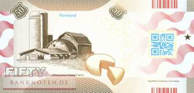USA - Wisconsin - 50  Dollars - fantasy banknote - polymer (#1030_UNC)