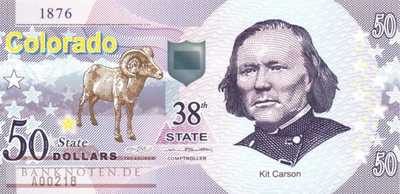 USA - Colorado - 50  Dollars - fantasy banknote - polymer (#1038_UNC)
