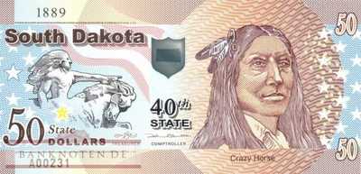 USA - South Dakota - 50  Dollars - fantasy banknote - polymer (#1040_UNC)