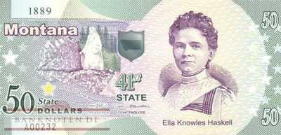 USA - Montana - 50  Dollars - fantasy banknote - polymer (#1041_UNC)