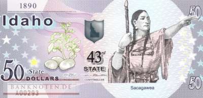 USA - Idaho - 50  Dollars - fantasy banknote - polymer (#1043_UNC)