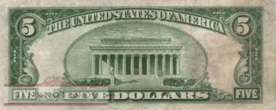 USA - 5  Dollars (#414AY_F)