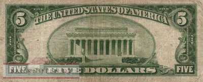 USA - 5  Dollars (#414AY_VG)