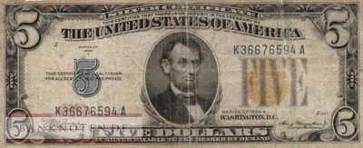 USA - 5  Dollars (#414AY_VG)