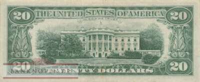 USA - 20  Dollars (#452d-L_VF)