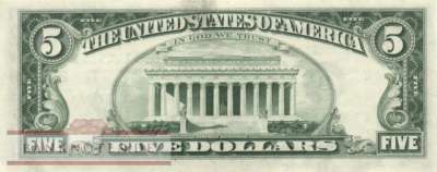 USA - 5  Dollars (#463a-B_AU)