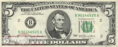 USA - 5  Dollars (#463a-B_AU)
