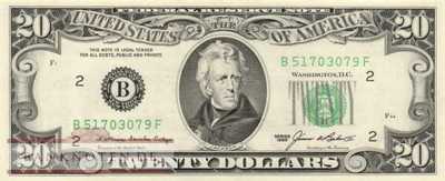 USA - 20  Dollars (#477-B_UNC)