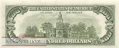 USA - 100  Dollars (#479-B_UNC)