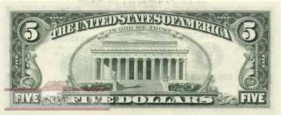 USA - 5  Dollars (#481b-E_UNC)