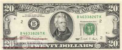 USA - 20  Dollars (#487-B_UNC)