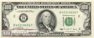 USA - 100  Dollars (#489-B_UNC)